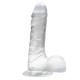 DILDO REAL RAPTURE FIRE PASSION 8'' TRANSPARENTE