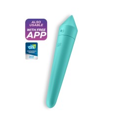 BALA VIBRATÓRIA ULTRA POWER BULLET 8 COM APP SATISFYER TURQUESA