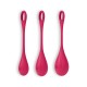 CONJUNTO DE 3 BOLAS KEGEL YONI POWER 1 SATISFYER VERMELHAS