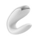 VIBRADOR DOUBLE FUN COM APP SATISFYER BRANCO