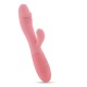 VIBRADOR RECARREGÁVEL COM ESTIMULADOR DE CLITÓRIS BLOSSOMS ROSA PASTEL E LUBRIFICANTE À BASE DE ÁGUA INCLUÍDO CRUSHIOUS