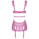 CAMISA DE NOITE E TANGA PEYTON ROXA BEAUTY NIGHT FASHION