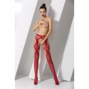 COLLANTS COM EFEITO DE LIGAS S023 VERMELHAS EROTIC LINE PASSION