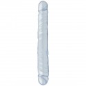 DILDO DUPLO JR. DOUBLE DONG 12'' TRANSPARENTE