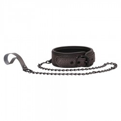 COLEIRA COM TRELA OUCH! ELEGANT COLLAR WITH LEASH