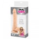 DILDO EM SILICONE REAL SAFE LONG STOCKY BRANCO