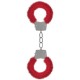 ALGEMAS COM PELUCHE PLEASURE FURRY HANDCUFFS VERMELHAS