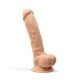 DILDO PREMIUM SILICONE TESSUDO 9" BAUNILHA CRUSHIOUS