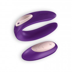 VIBRADOR PARA CASAL DOUBLE PLUS REMOTE COM COMANDO E CARREGADOR USB