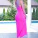 VESTIDO E TANGA CR-4379 ROSA